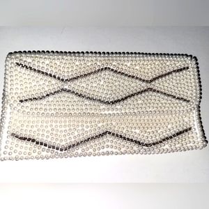 Beautiful Kane M Vintage pearl encrusted evening clutch